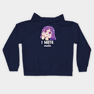 I hate math Kids Hoodie